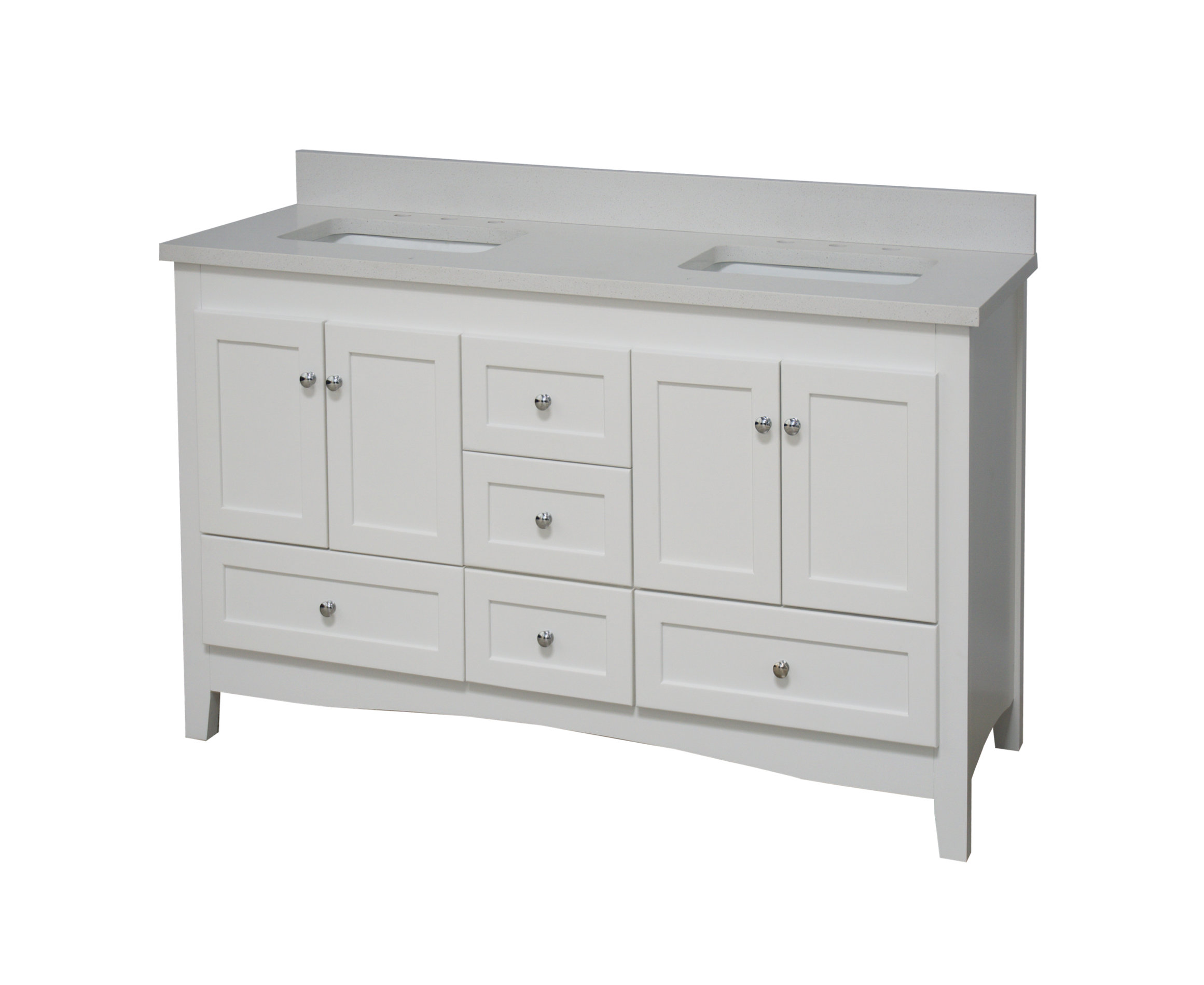 Abbey 60" Bath Vanity - Transitional - Bathroom Vanities And Sink ...