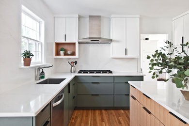 Kitchen - scandinavian kitchen idea in Nashville