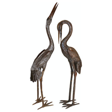 Heron Statues, Set of 2, Extra Large