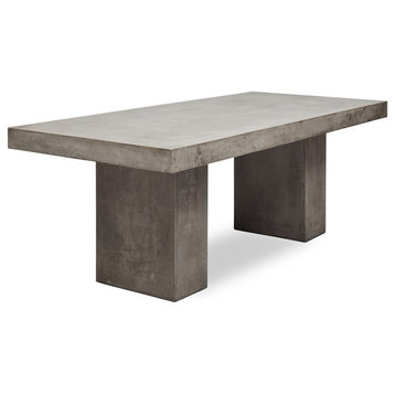 Elcor Dining Table, Dark Gray, 83"