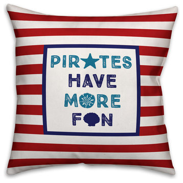 Pirates Have More Fun 16x16 Spun Poly Pillow