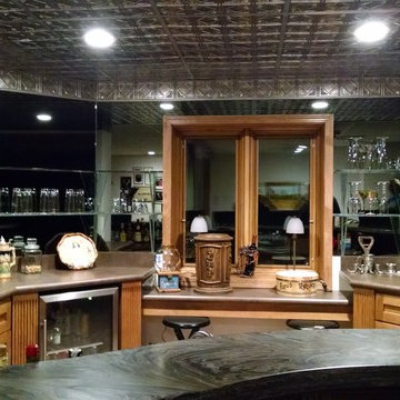 Curved Wet Bar Mirrors