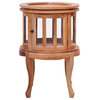 Vidaxl Vitrine Cabinet Natural 19.7X19.7X29.9 Solid Mahogany Wood, 283844