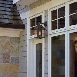 North Shore Chicago Shingle Style Home - Outdoor Wall Lights And Sconces