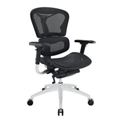 Lift Mid Back Office Chair in Black - Office Chairs