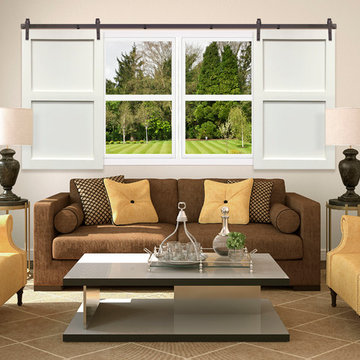 Sliding Barn Door Shutters