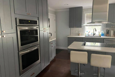 Example of a transitional kitchen design in Other