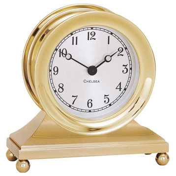 Chelsea Constitution Clock in Brass