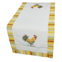 Xia Home Fashions - Rooster Table Runner - Table Runners