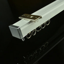 CHR7620 Ceiling Mounted or Wall Mounted Custom Made Length Single Curtain Tracks - Window Treatment Accessories
