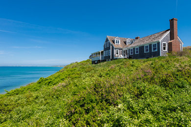 Beach style exterior home photo in Boston