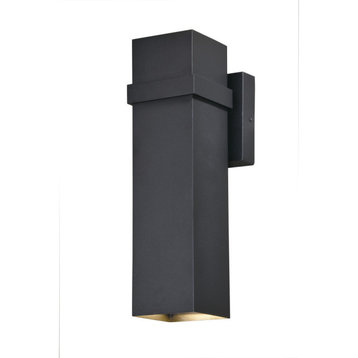 Lavage 4" LED Outdoor Wall Light Textured Black