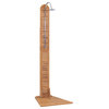 vidaXL Outdoor Shower Swimming Pool Shower Stand with Chassis Board Solid Teak