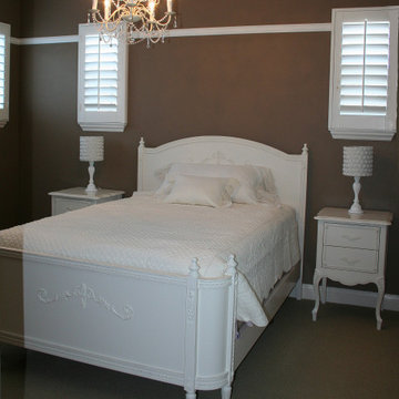 Custom handcrafted bedroom furniture, girls room, French Country Design, white