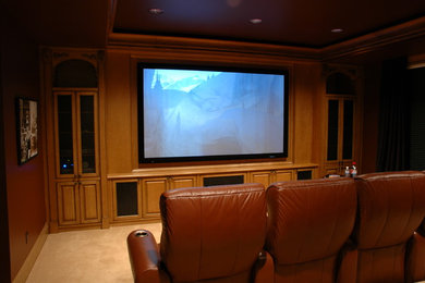 Example of a home theater design in Seattle