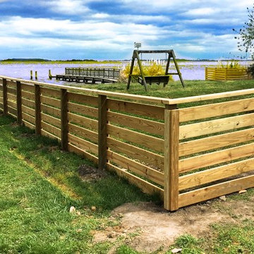 Horizontal Wooden Fence