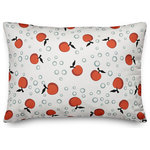 DDCG - Whimsical Cherry Pattern in Red Throw Pillow - Bring some whimsical personality and character to your space with this folk-inspired decorative lumbar throw pillow. This patterned lumbar pillow makes the perfect accent piece because it can be mixed and matched with other pillows to create an eclectic, exciting style. Designed in the United States, this product makes a functional and fun accent piece for your home. The result is a beautiful design you're sure to love.