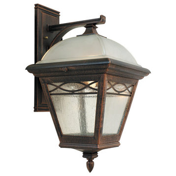 Brentwood Large Top Mount Closed Bottom Light, Copper