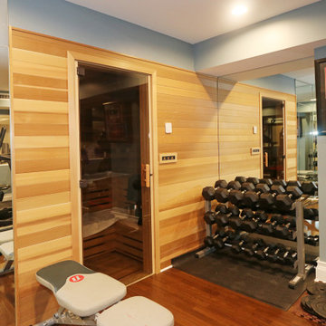 Custom Sauna in Gym