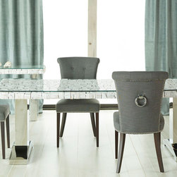 Habitat Dining Table with Glass Top - Dining Tables