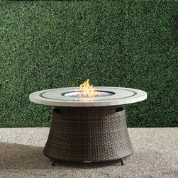 Pasadena Stone Top Fire Table - Outdoor Fireplaces