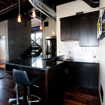 Modern Industrial Loft Bar