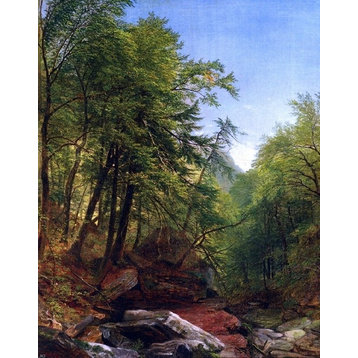 Asher Brown Durand Woodland Interior, 20"x25" Wall Decal Print
