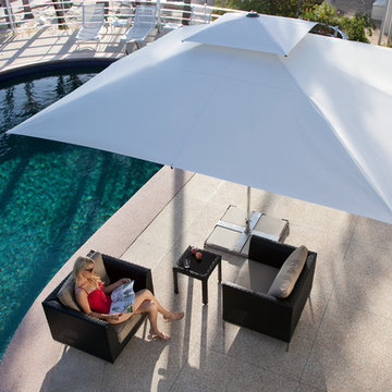 Patio umbrella Supremo with wind roof