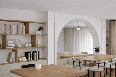 Exemple d'une salle à manger moderne.