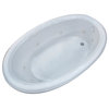 Belle 36 x 60 Oval Whirlpool Jetted Drop-In Bathtub, Right Drain Configuration