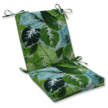 Outdoor/Indoor Lush Leaf Jungle Squared Corners Chair Cushion