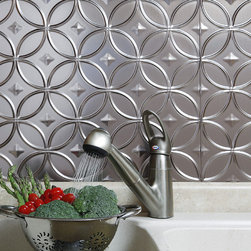 Fasade Rings, Brushed Nickel - Home Decor