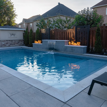 Complete Backyard Transformation with Pool, Fire Feature & Outdoor Kitchen
