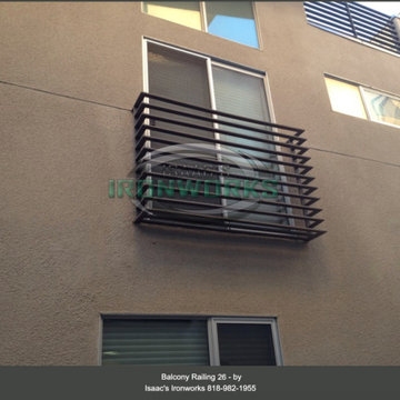 Balcony Railings (Juliet Balcony) Custom Made by Isaac's Ironworks