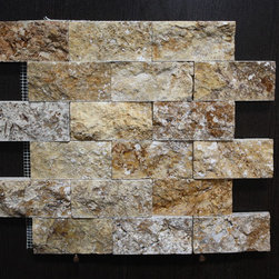 2x4 Travertine Splitface Gold - Products
