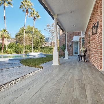 More Wood Grigio R11 Tile for Covered Porch Area