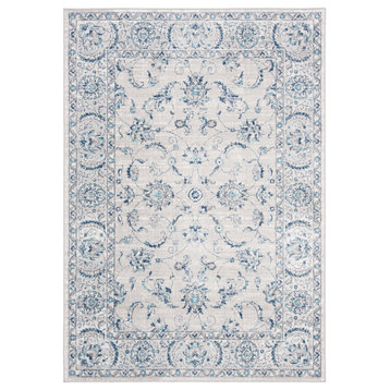 Safavieh Brentwood Bnt854G Traditional Rug, Light Gray and Blue, 11'0"x15'0"