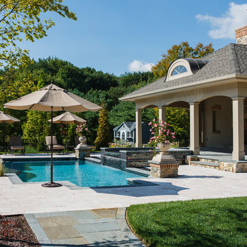 Custom Pools with Lush Landscaping