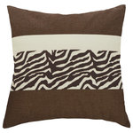 StyleCraft - Dann Foley Square Linen Cushion Zebra Print Upholstery - Add a comfortable and stylish touch to your home decor arsenal with the StyleCraft Dann Foley square linen cushion. This beautiful pillow cushion is made from linen fabric and sports a unique pattern. Use this decorative pillow to decorate a nearby bed or couch.