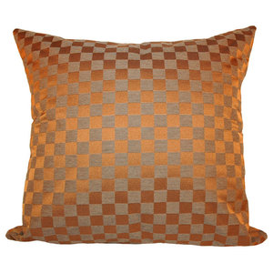 The Pillow Collection Abioye Geometric Yellow White Down Filled Throw Pillow