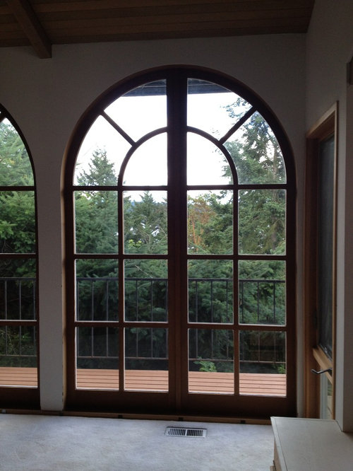Need help on these single pane arched wood windows
