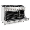 Cosmo Pro Double Oven Dual-Fuel Range 6 Burners w/ Griddle 48”