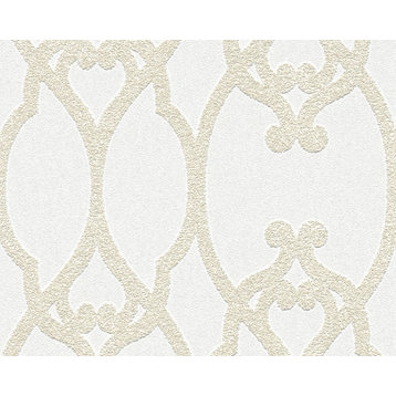 Baroque Classical Textured Wallpaper Featuring Petal, 951691