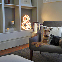 living room shelves