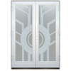 Glass Front Entry Door Sans Soucie Art Glass Sun Odyssey Private SF, Right Door