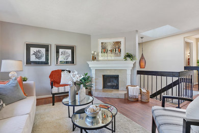 Inspiration for a transitional home design remodel in Orange County