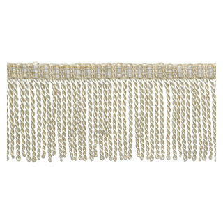 DÉCOPRO 2 (5cm) Basic Trim Collection Thin Bullion Fringe Trim with Borders of Blue # BFT2, Antique Gold #C4T (Yellow Gold, Royal Blue) 5 Yard Value Pack (15 ft/4.5m