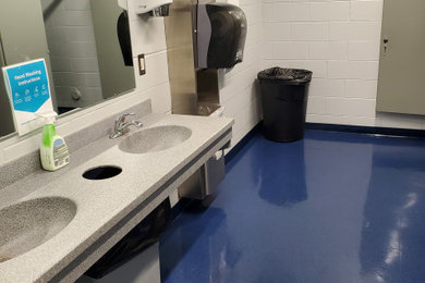 Before and After Restroom Cleaning in Okemos, MI