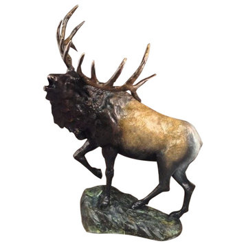 Elk Bronze Sculpture Mountain Monarch