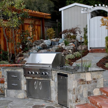 Bluestone Fireplace and BBQ, and Patio